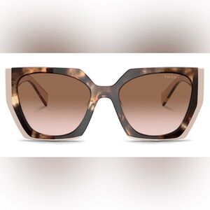 Prada - Opaque Gradient Dark Brown Sunglasses